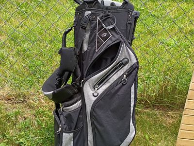 Golf Bag - Black/Grey, Multi-Pocket Organizer