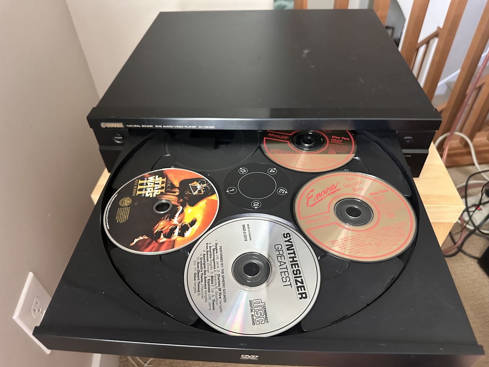 Yamaha DV-C6480 5-disc DVD/CD/DVD-Audio changer