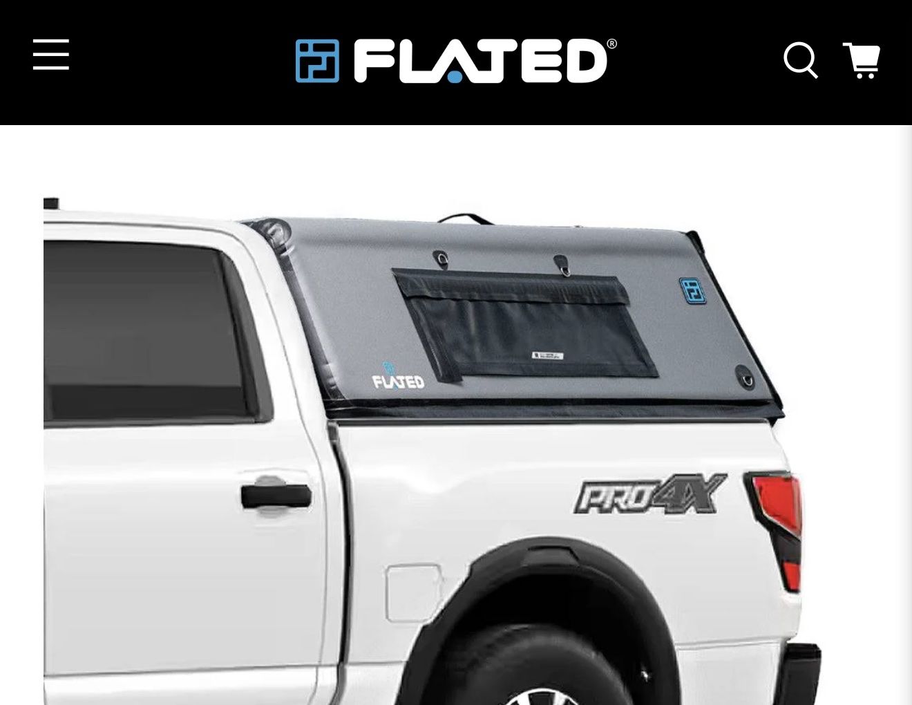 FLATED Air-Topper Inflatable Truck Bed Cap Shell Topper with Carrying Bag and Accessories