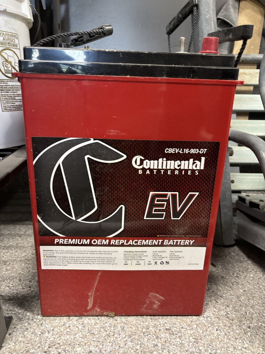 Continental EV CBEV-L16-903-DT 6V 340Ah Premium OEM Replacement Electric Vehicle Battery