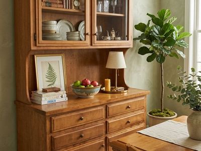 Stunning Solid Wood Hutch