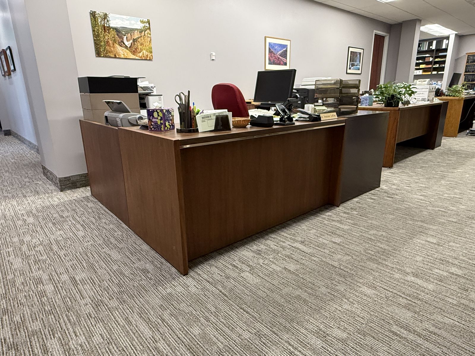 Desk and Right Hand Return