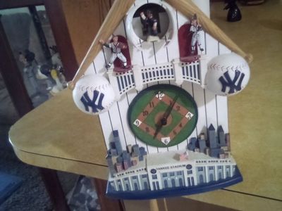 New York Yankees Cuckoo Clock - Yankee Stadium Baseball Decor