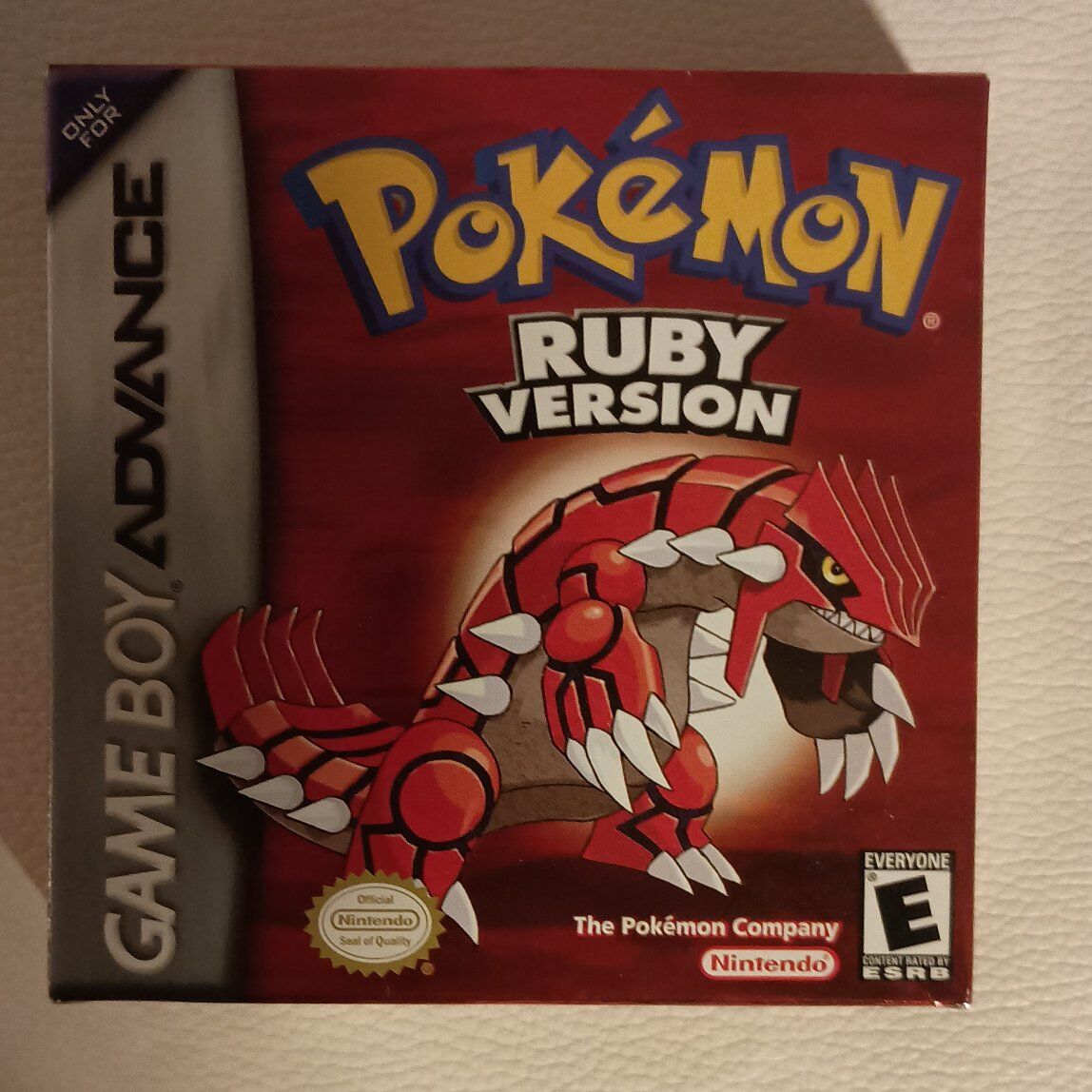 complete in box pokemon ruby GBA