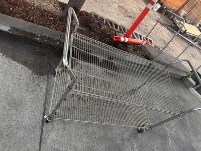 Wire Utility Rolling Cart with Shelves and Handles