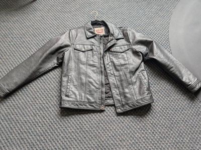 Levi Strauss & Co. Black Leather Jacket - Men's XL (13-15 years)