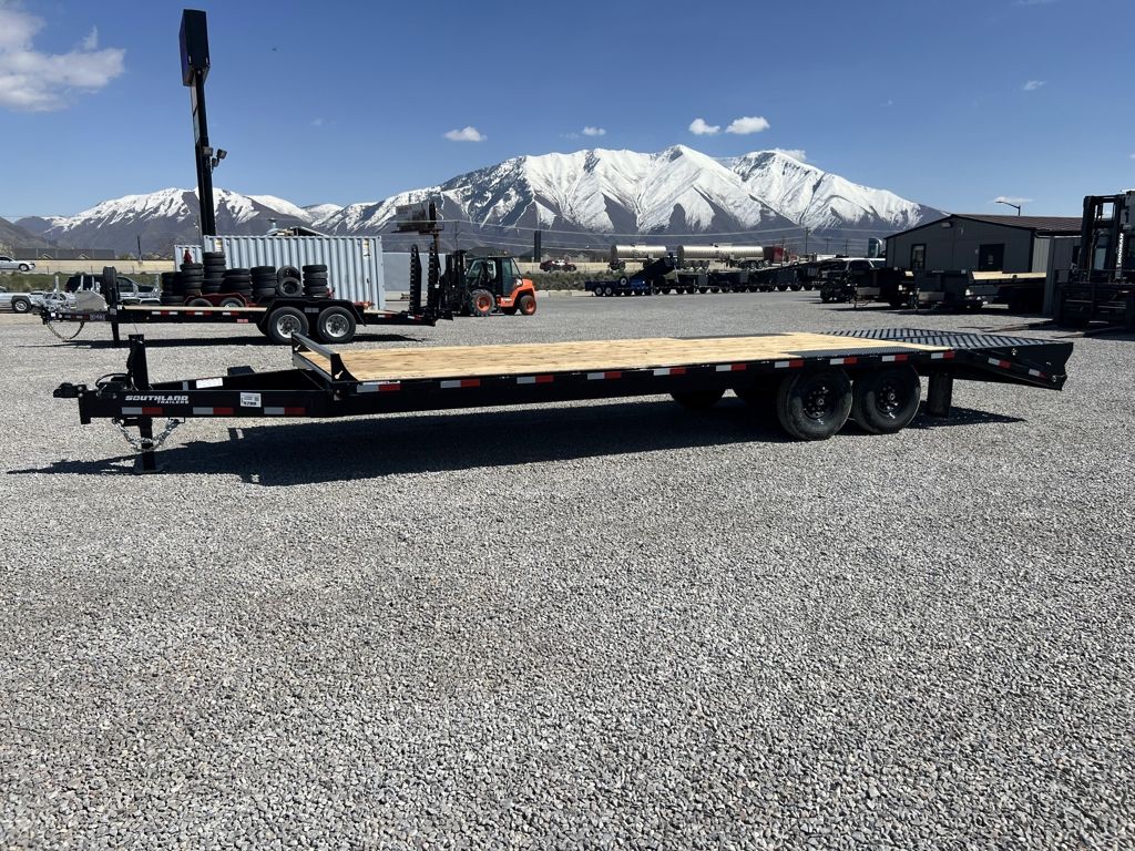 2026 Southland 8.5x25 8 Tube Deckover Flatbed Equipment Trailer"