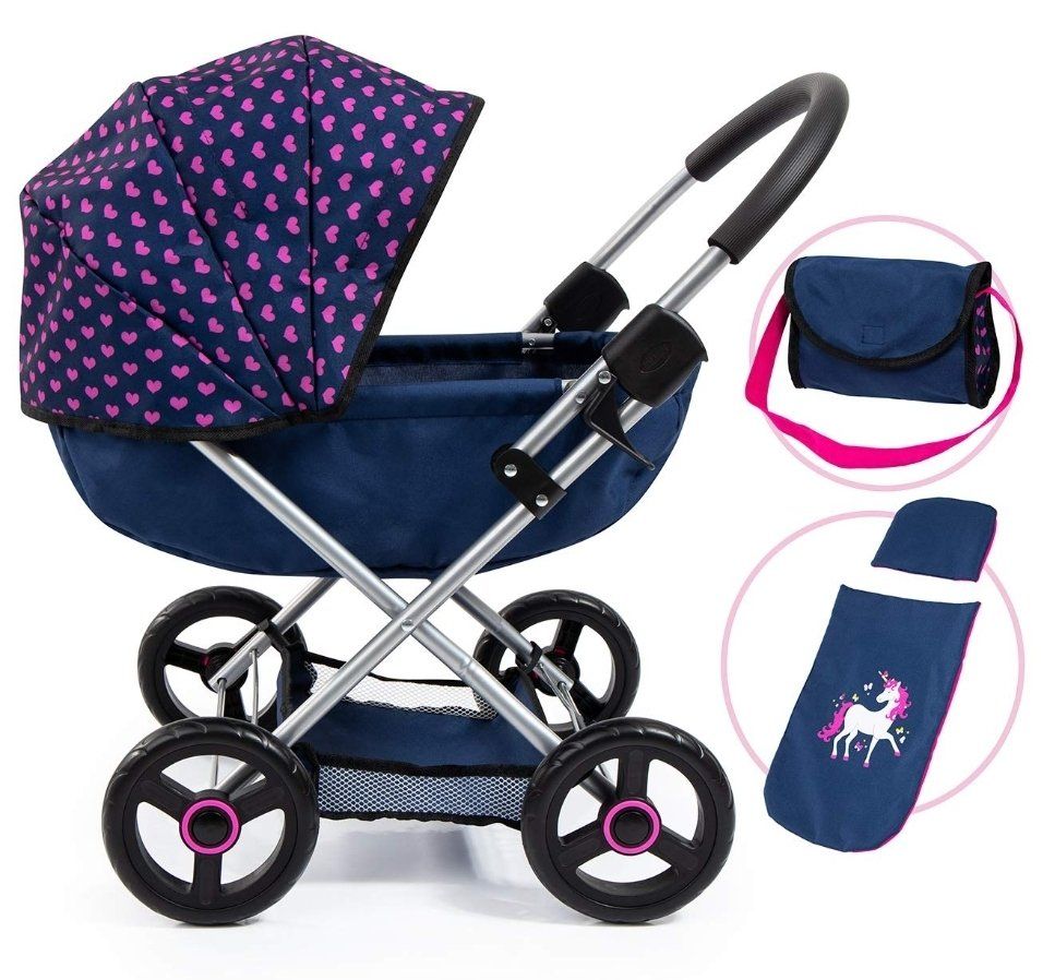 4-in-1 Toy Baby Doll Pram Stroller