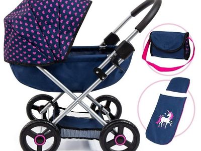 4-in-1 Toy Baby Doll Pram Stroller