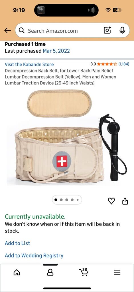 Decompression Belt For Lower Back Pain