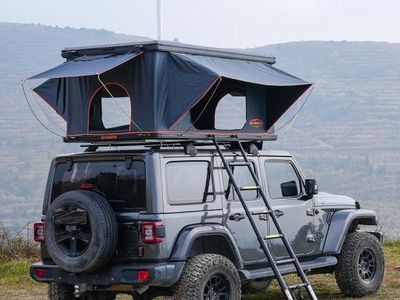 JOYINRUTE Hard Shell Aluminum Rooftop Tent - 2-3 Person Pop Up Tent