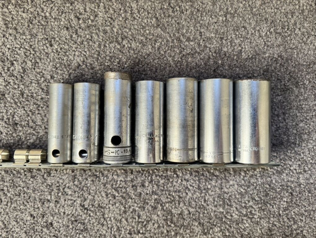 7 Misc 12pt 1/2 dr Deep Sockets Auto Aviation Tool
