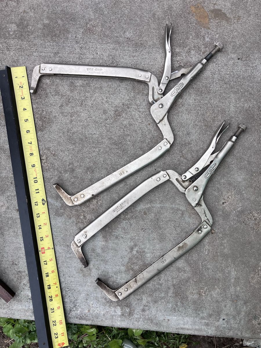 2 Irwin Vise Grip 18 Inch Locking C-Clamps