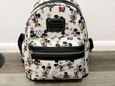 Disney Parks Loungefly Mickey and Minnie Mouse Mini Backpack