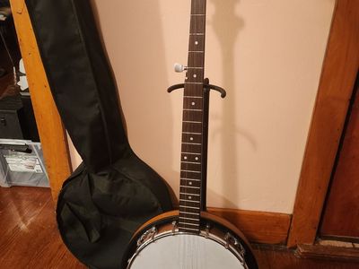 Gorgeous Fender Banjo, soft case, and instruction book and DVD. PERFECT SHAPE!