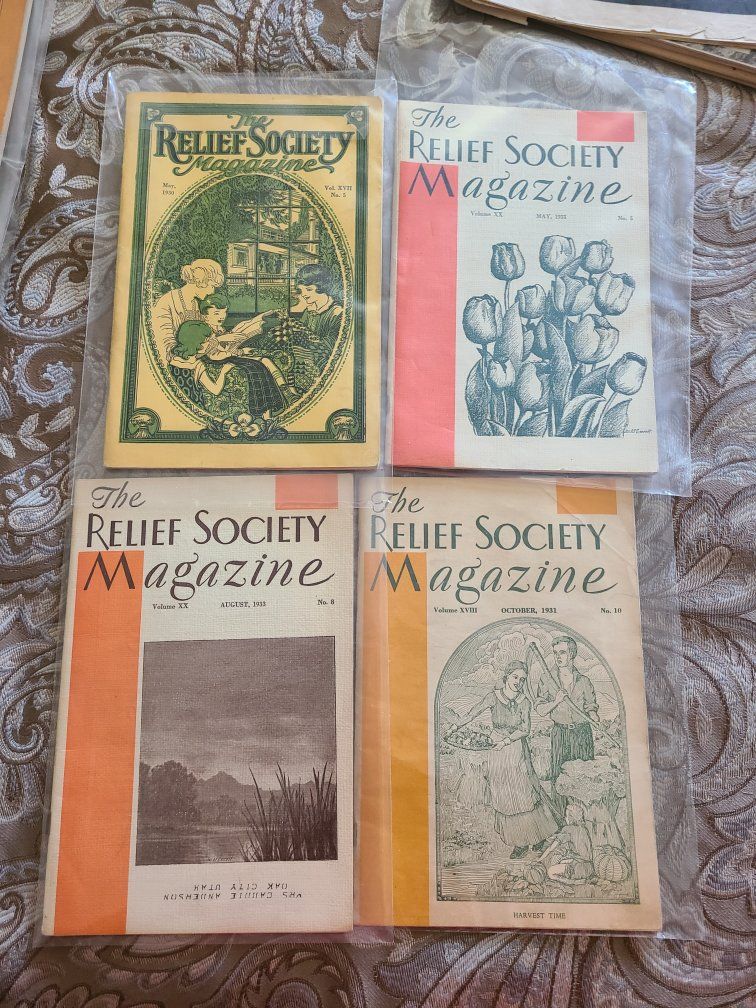 Vintage The Relief Society Magazine Issues (1930-1933) - Lot of 4