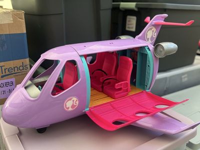 Barbie Dream Plane Vehicle Playset with Openable Cabin and Seats