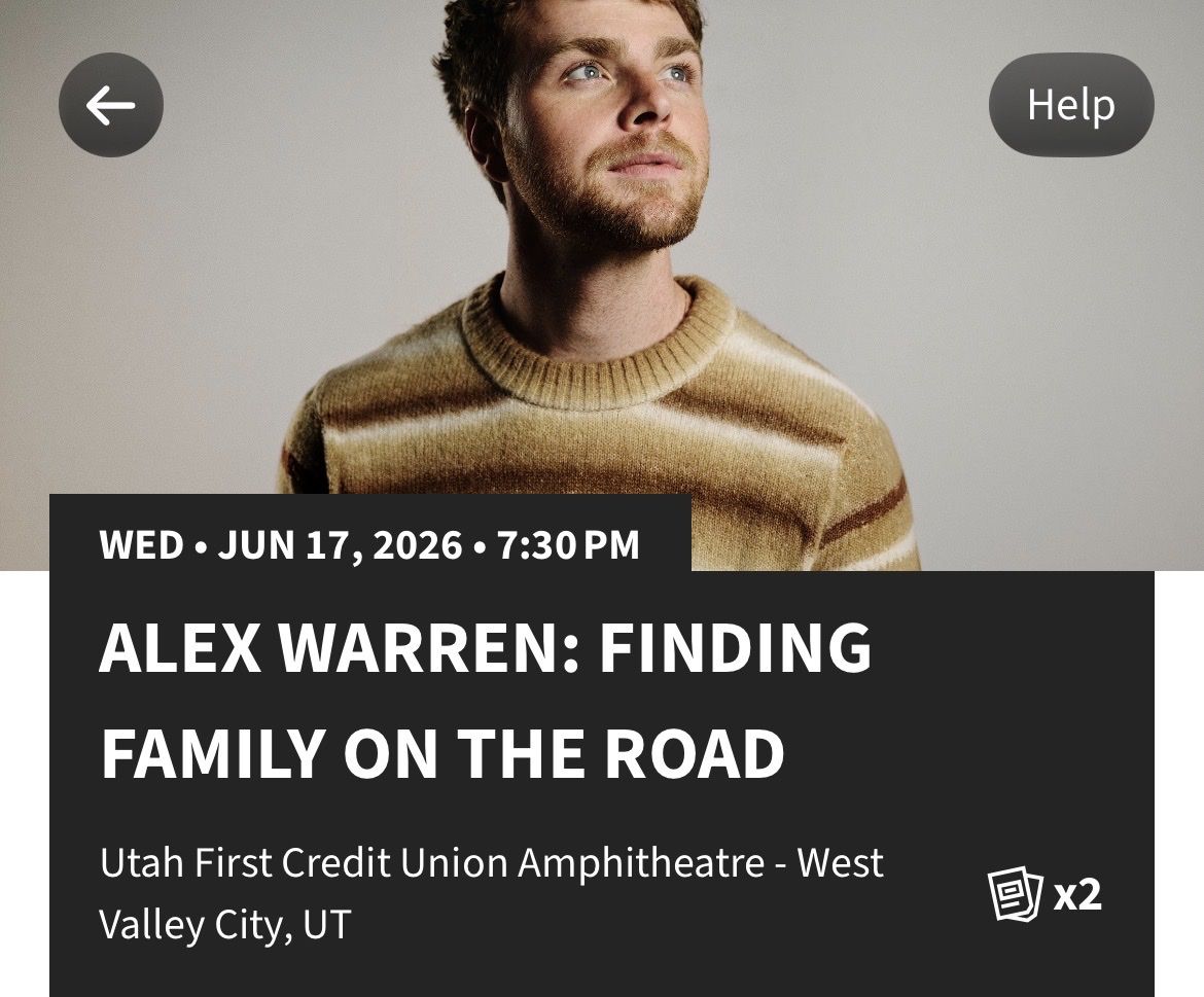 Alex Warren - 1 Lawn Ticket
