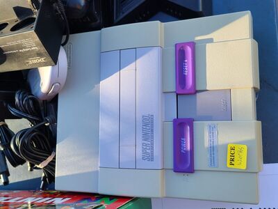 SNES Super Nintendo consoles and games sold separa
