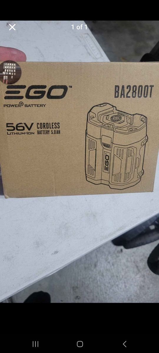 EGO ba2800t 56V 5.0 ah battery brand new in box