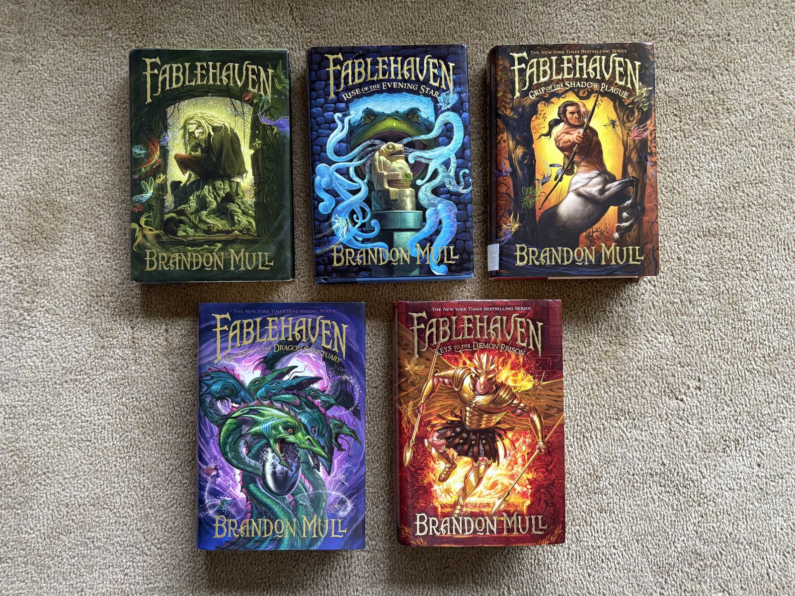 Fablehaven Complete Series 1-5, by Brandon Mull (hardcovers)