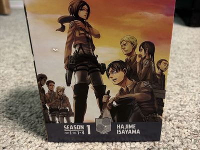 Attack on Titan Season 1 Part 1 Manga Box Set Volumes 1-4 Hajime Isayama