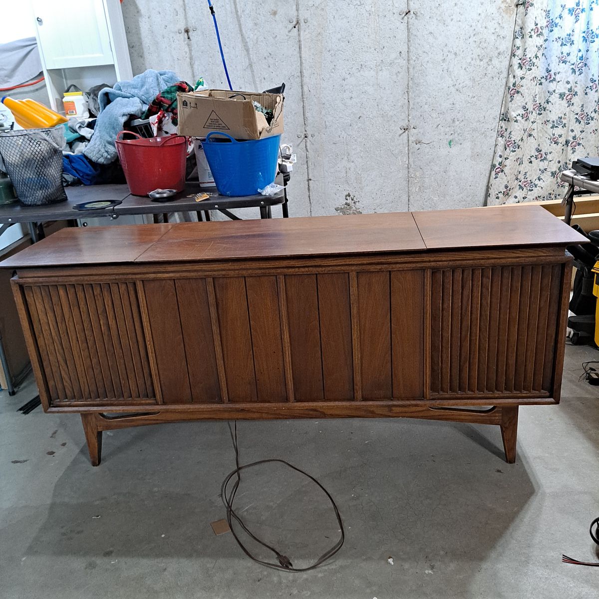 SEARS Silvertone 8081 Record Player Console Am/Fm Stereo Amplifier