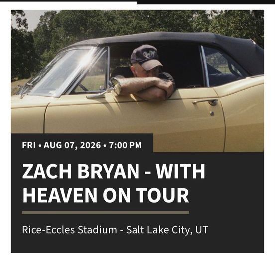 Zach Bryan Tickets (2)