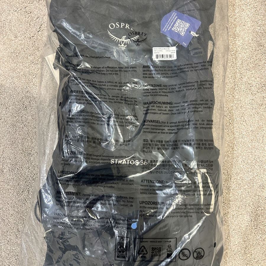 Osprey Stratos 36L Mens Backpack New