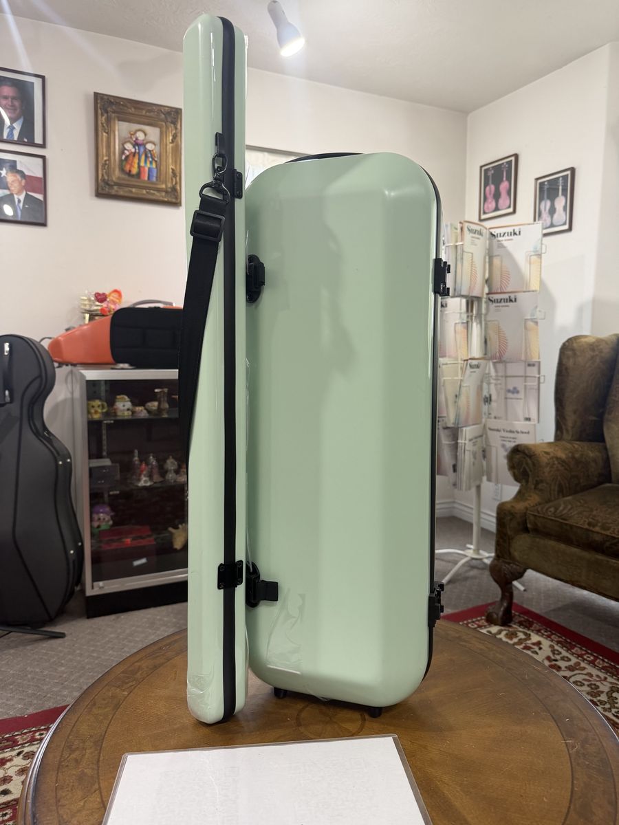 4/4 violin cases hard-shell lightweight protection green