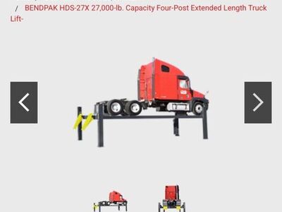 Semi Truck Drive On Lift