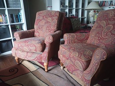 Flexsteel Wrangler Home Paisley Upholstered Chairs - Set of 2