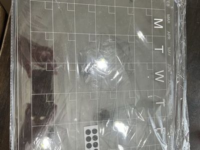 Magnetic fridge calendar