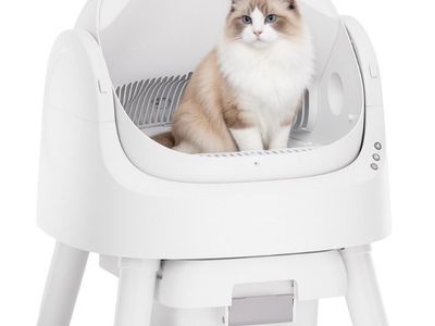 AUTOSCOOPER 11 Self-Cleaning Automatic Cat Litter Box - White, Open-Top Design, Sensor Safe new in box