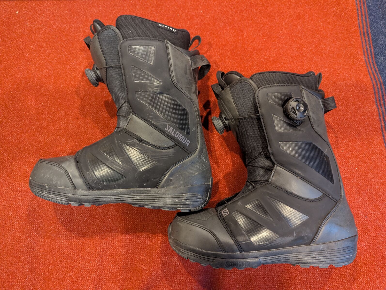 Salomon Launch BOA SJ snowboard boots mens size 9