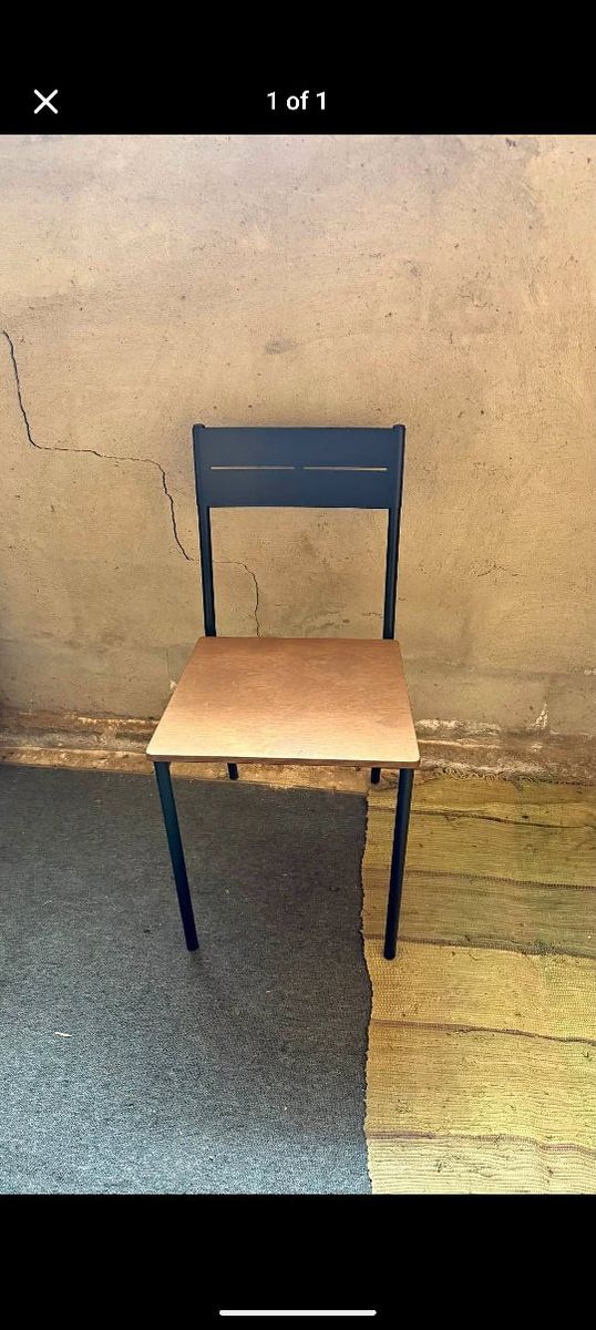 IKEA SANDSBERG Chair - Black Metal & Wood