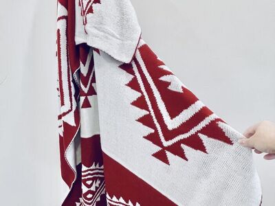 Gorgeous New Sand Cloud Oversized Southwest Aztec Throw Blanket 60” x 70”- Rare, super soft! $40