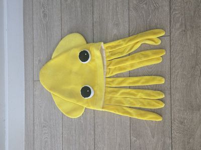 Yellow Squid Hat Costume Accessory - One Size Fits Most