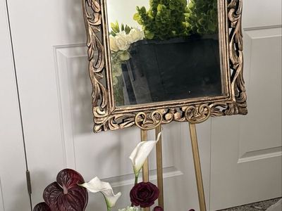 Ornate Gold Framed Mirror - Vintage Style Home Decor