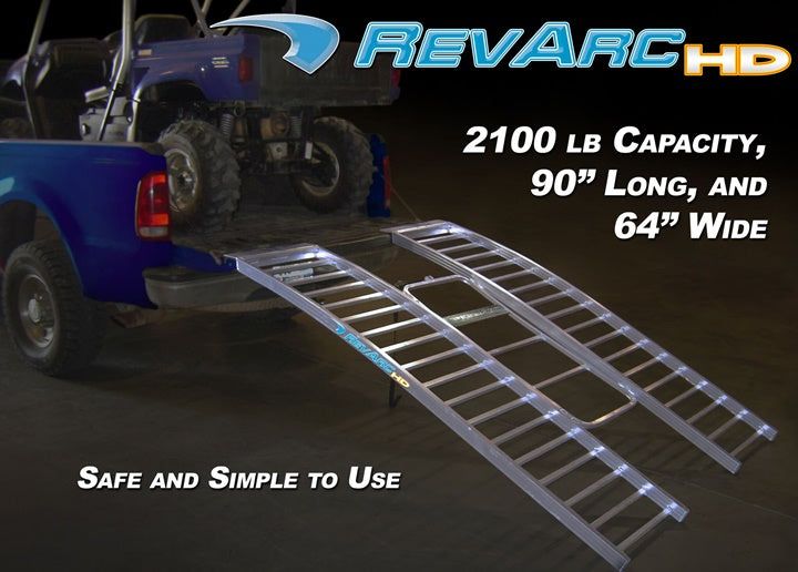 Brand New RevArc HD Tri-Fold Arched UTV Ramp – 2100 lb Capacity – $350