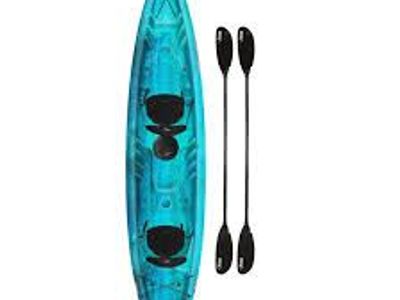 Pelican Rustler 130T Tandem KUF13P102-00 Kayak 13’ with 2 Paddles 1375475 #106285