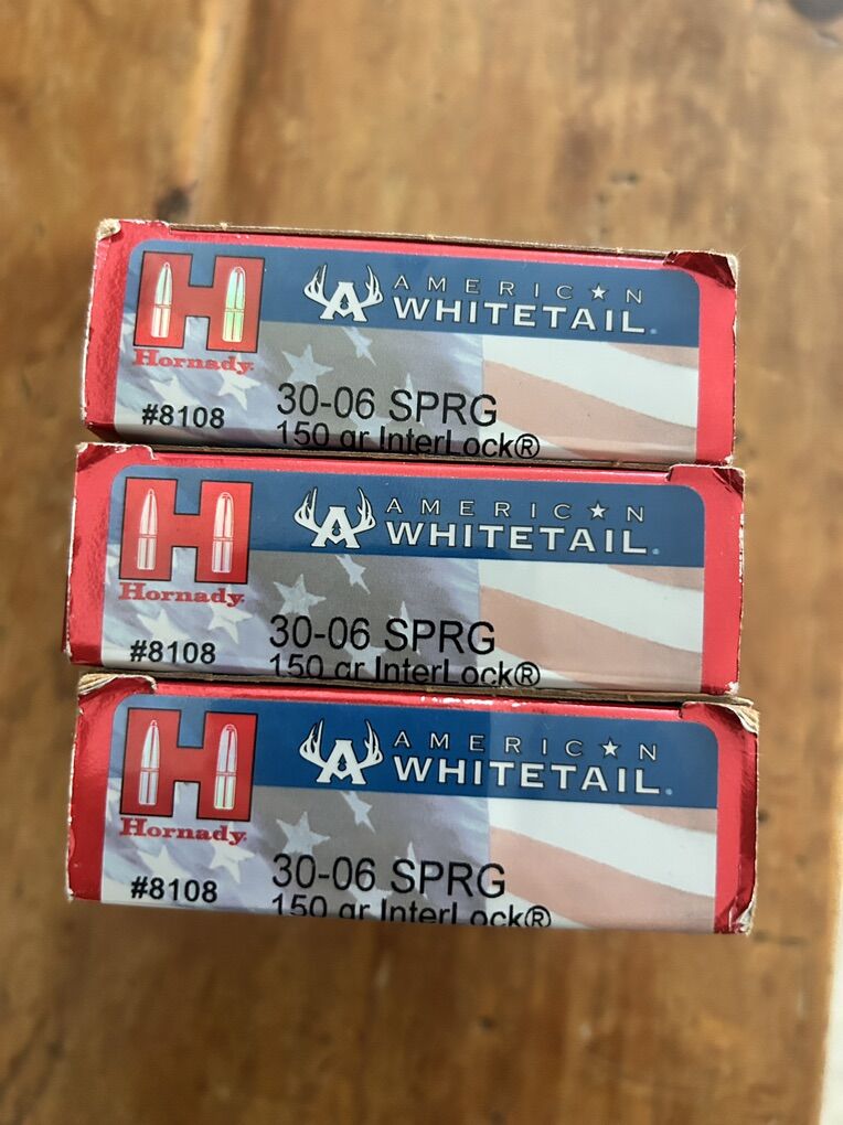 Hornady 30-06 150gr Interlock 3 Boxes