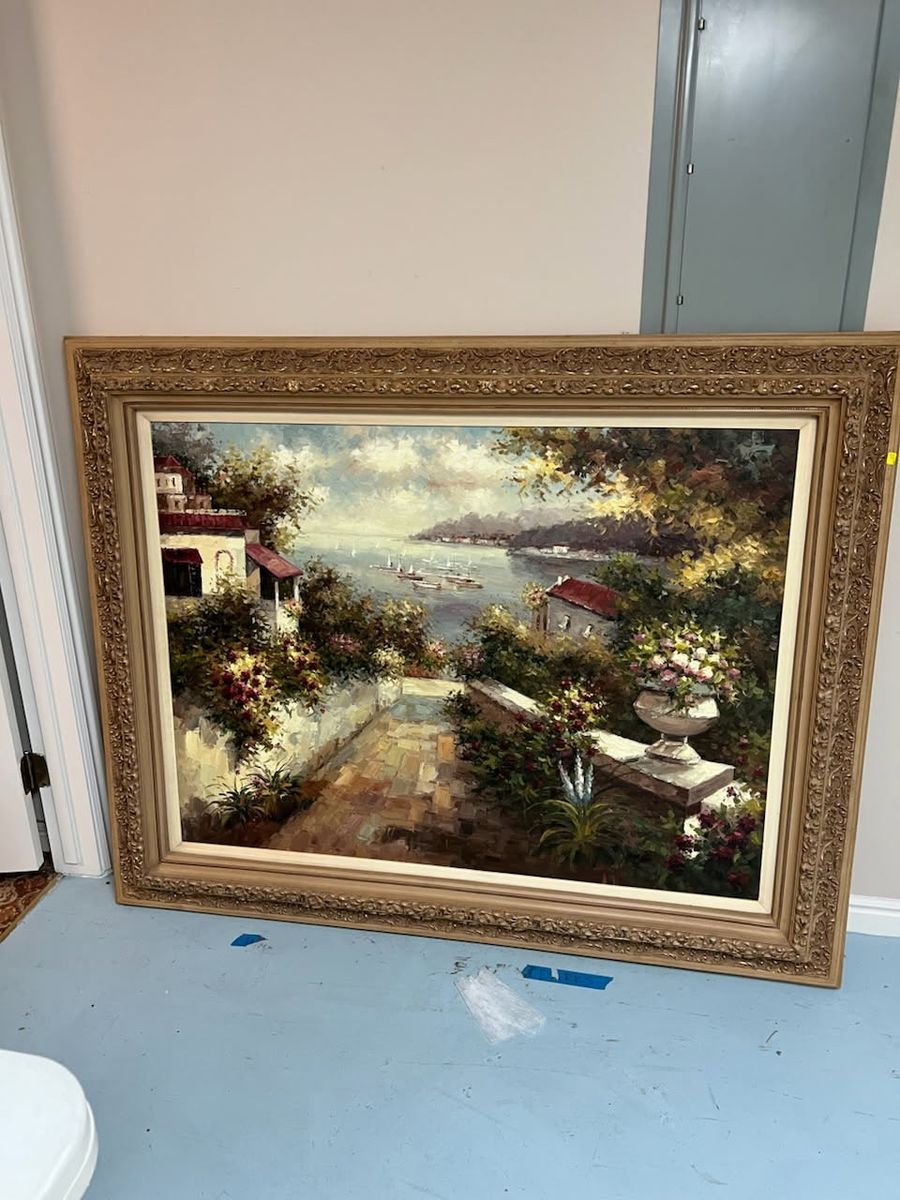 Beautiful framed painting 60” x 48”