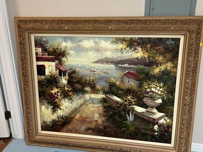 Beautiful framed painting 60” x 48”