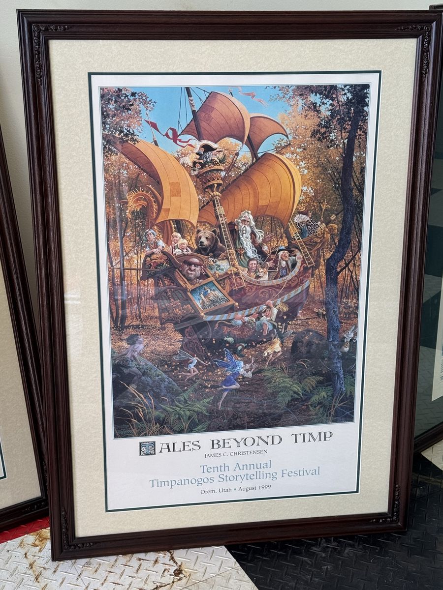 3 James C Christensen Framed Art