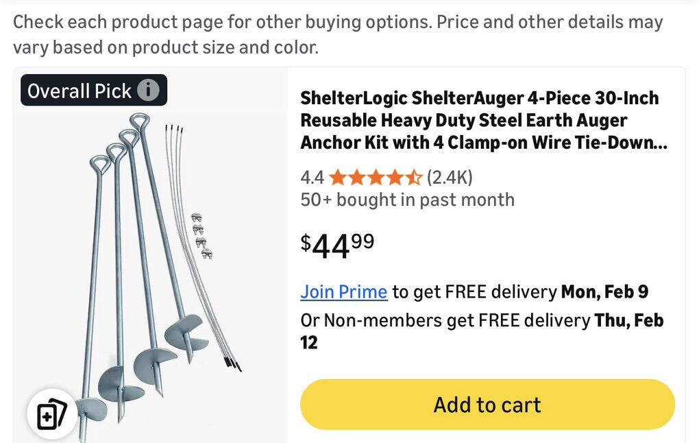 Shelter Auger 30/4 New