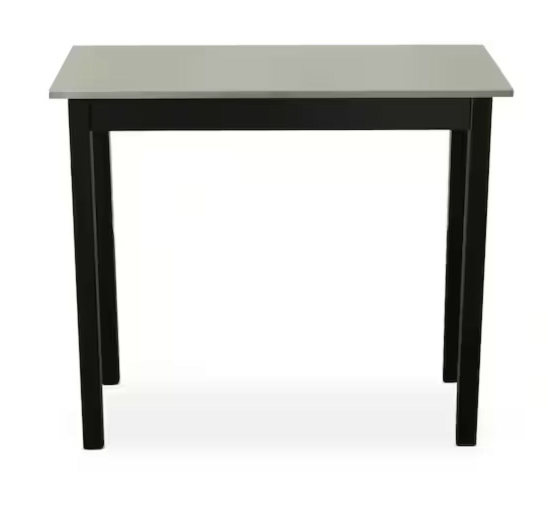 NEW Carolina Forge Carter Black Bar Table Hand Forged Stainless Steel Top CF2242B