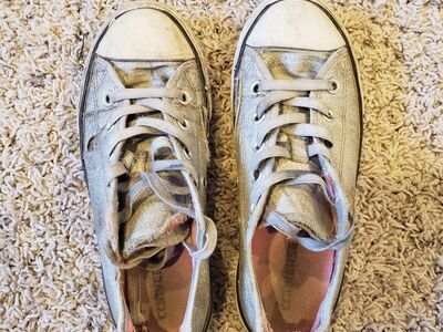 silver converse