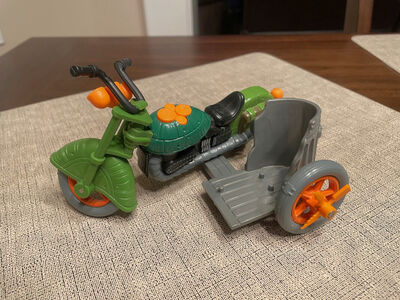 Vintage 1989 TMNT Sewer Cycle Motorcycle and Sidecar Teenage Mutant Ninja Turtles