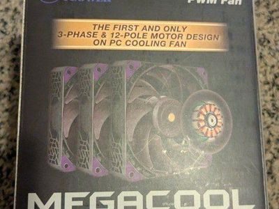 x3 Super Flower MegaCool SF-PF121-BK_3P 120mm PWM PC Cooling Fans